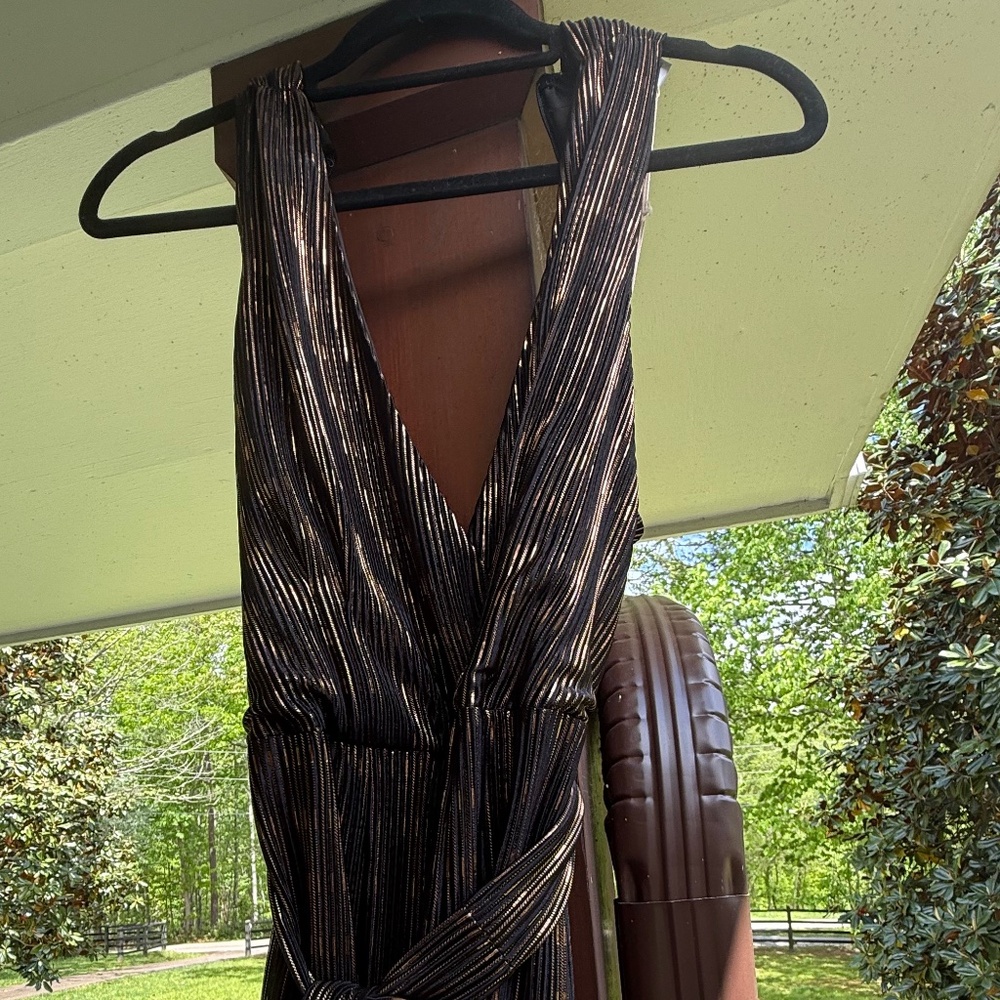 NEW Hutch Faux Halter Wide Leg Jumpsuit